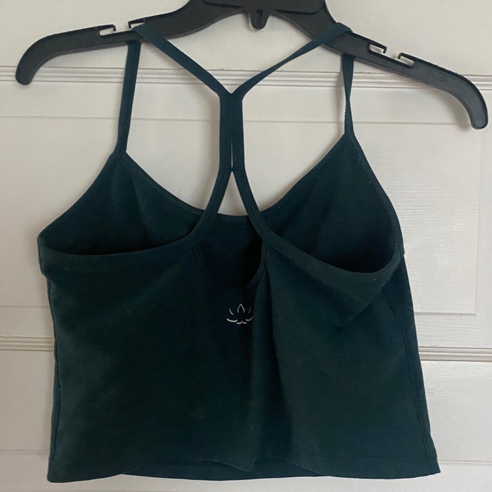 Beyond Yoga Space dye slim racer back cropped tank